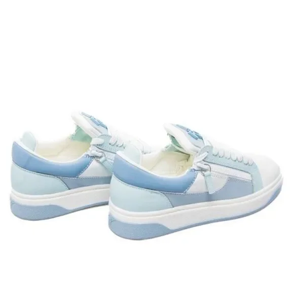 Giuseppe Zanotti Colorblock Leather Double-Zip Sneakers, NWT, Size EU 43